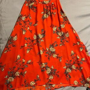 Torrid Orange Gold High-Low A-Line Tunic